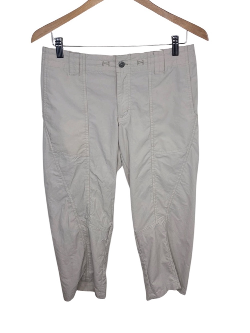 Patagonia Beige Nylon Capri Pants Women Size 6 BLEMISH